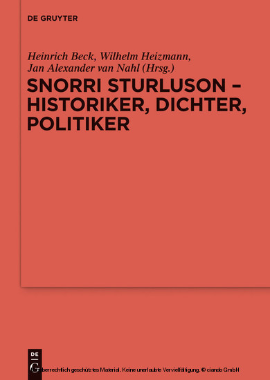 Snorri Sturluson - Historiker, Dichter, Politiker main product photo