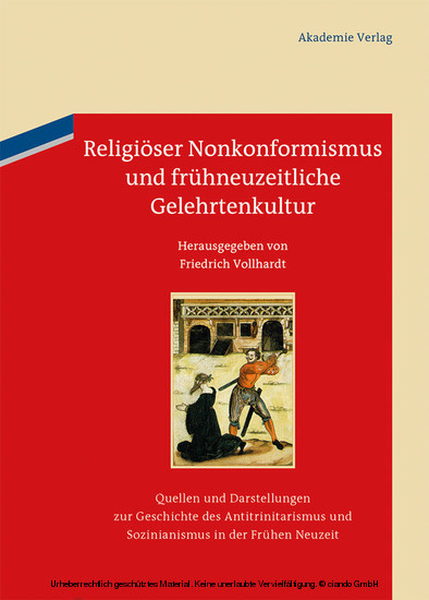 Religiöser Nonkonformismus und frühneuzeitliche Gelehrtenkultur main product photo