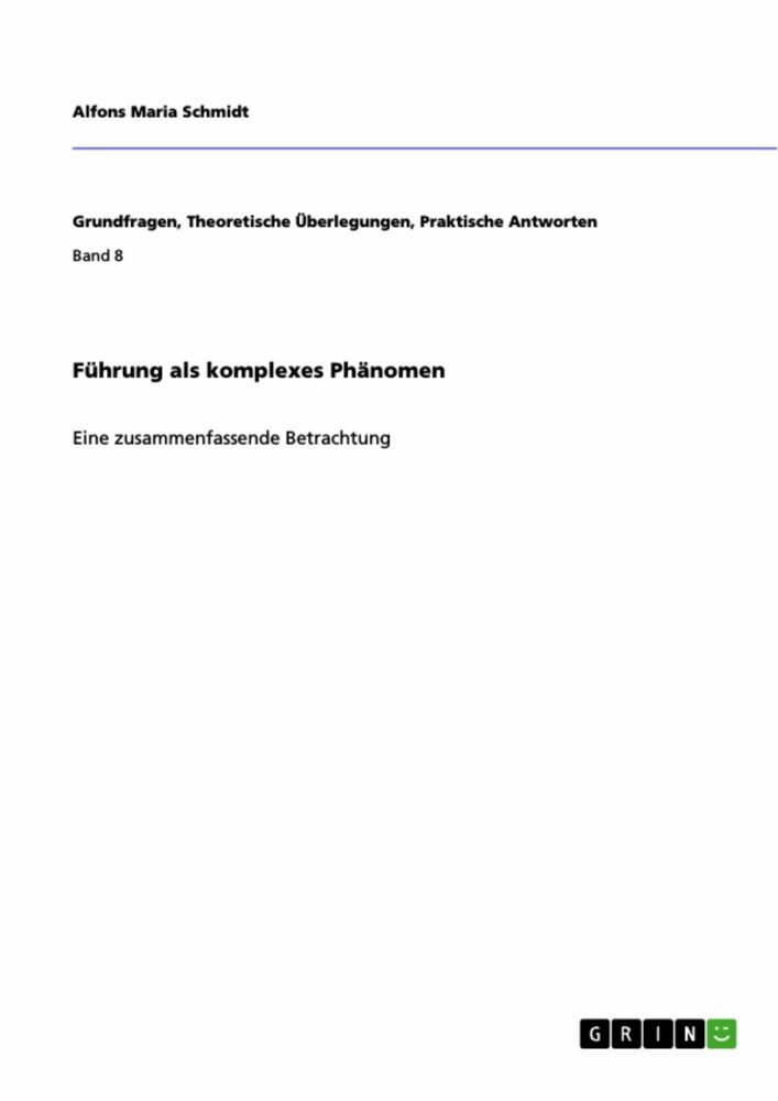 Führung als komplexes Phänomen main product photo