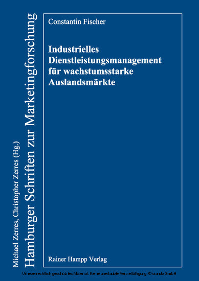 Industrielles Dienstleistungsmanagement für wachstumsstarke Auslandsmärkte main product photo