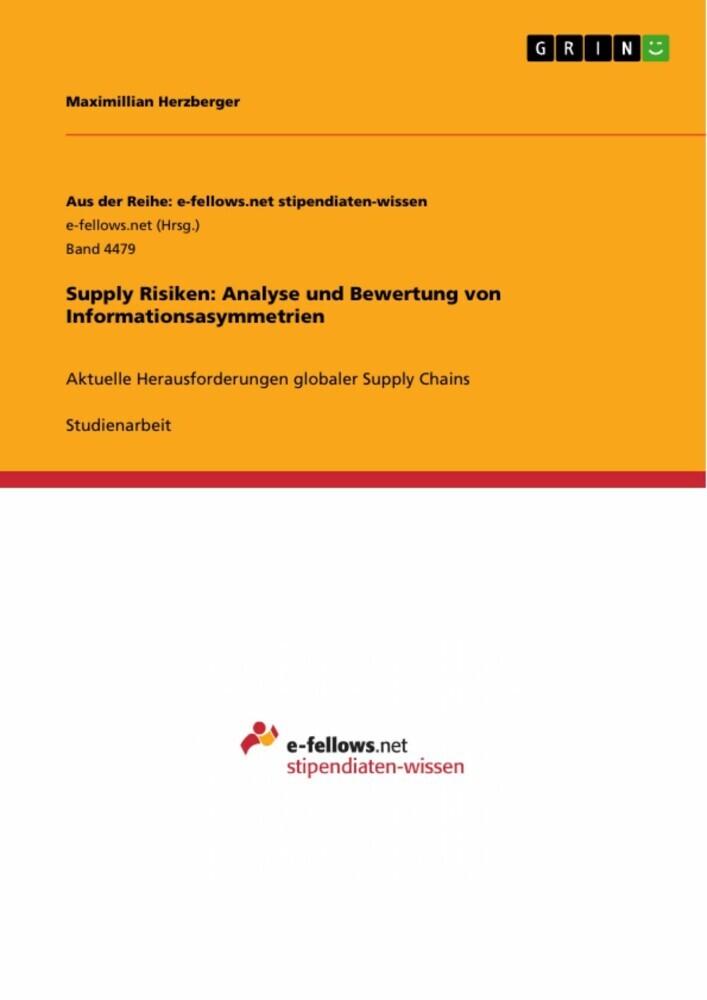 Supply Risiken: Analyse und Bewertung von Informationsasymmetrien main product photo