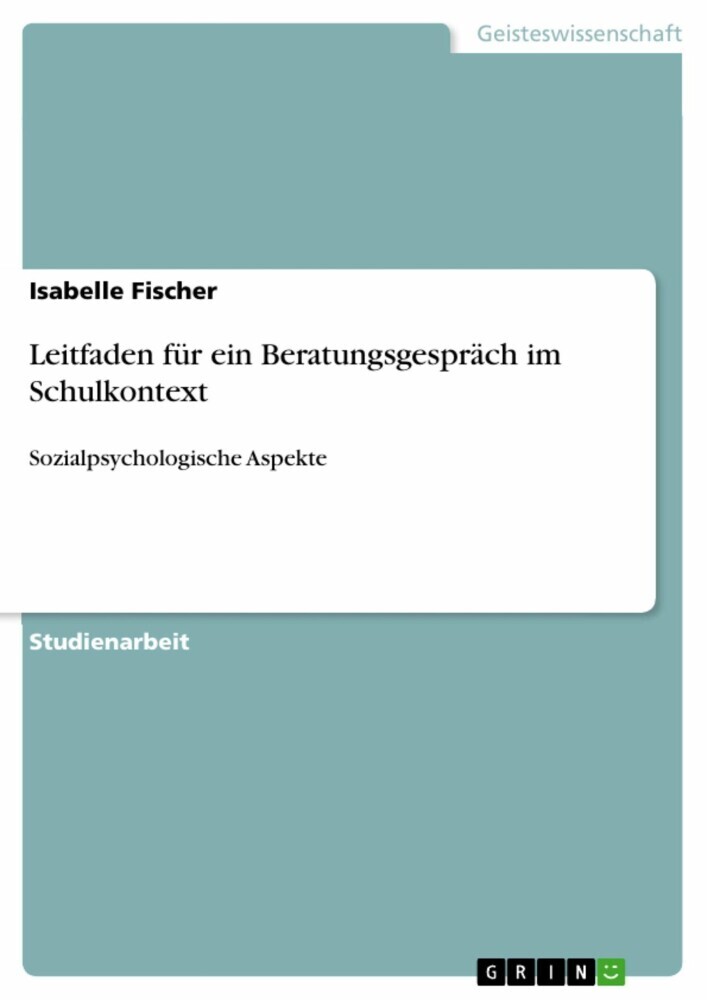 Leitfaden für ein Beratungsgespräch im Schulkontext main product photo