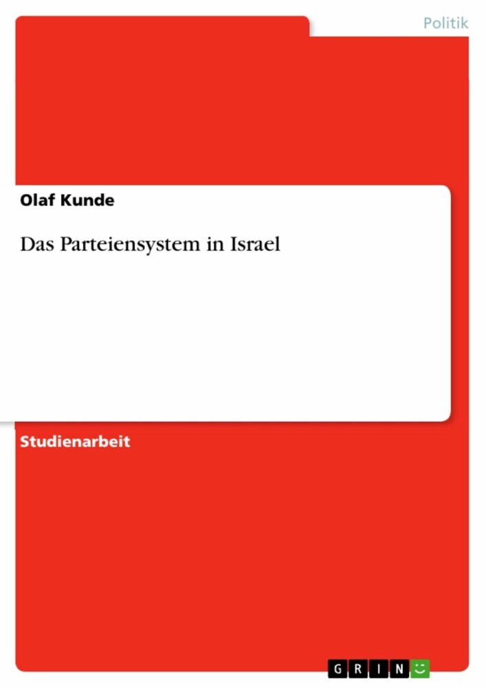 Das Parteiensystem in Israel main product photo