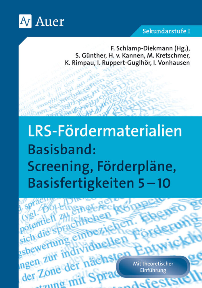 Basisband: Screening, Förderpläne, Basisfertigkeiten 5-10 main product photo