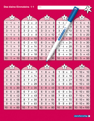 Das kleine Einmaleins 1·1, 1 Lernvorlage mit Spezialstift main product photo