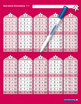 Das kleine Einmaleins 1·1, 1 Lernvorlage mit Spezialstift