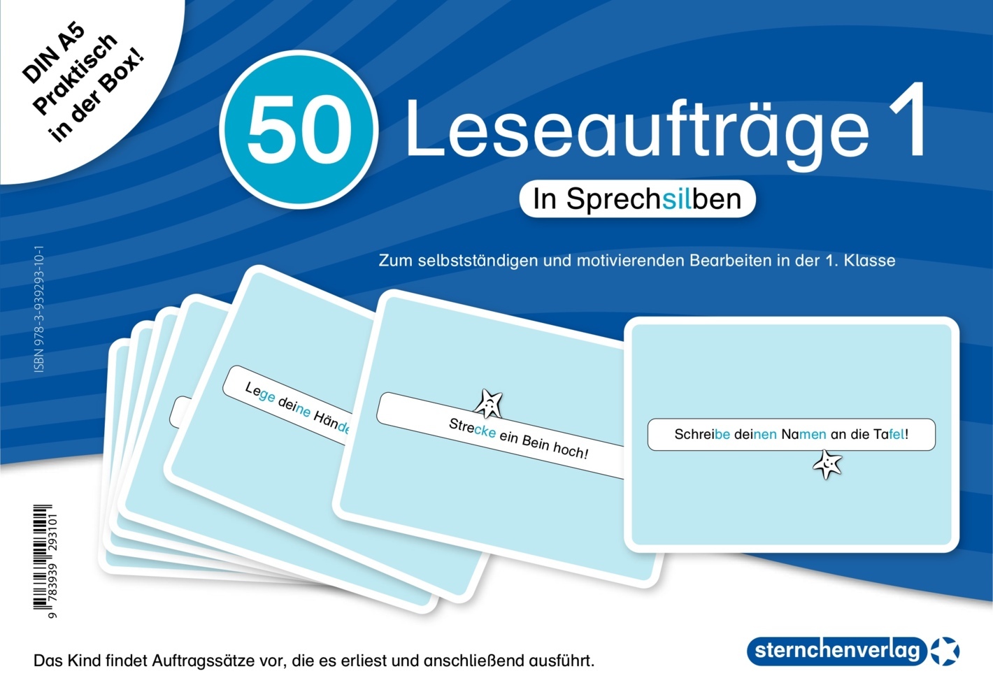 50 Leseaufträge 1 in der Box in Sprechsilben main product photo