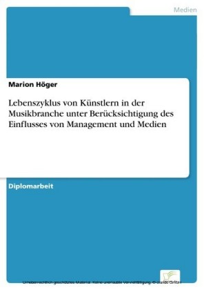 Lebenszyklus von Künstlern in der Musikbranche unter Berücksichtigung des Einflusses von Management und Medien