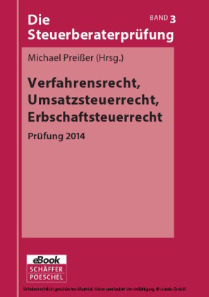 Verfahrensrecht, Umsatzsteuerrecht, Erbschaftsteuerrecht