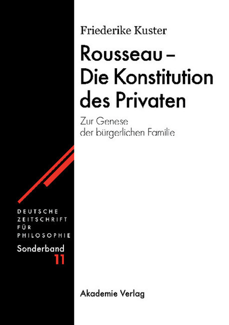 Rousseau - Die Konstitution des Privaten main product photo