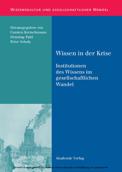 Wissen in der Krise main product photo