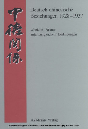 Deutsch-chinesische Beziehungen 1928-1937