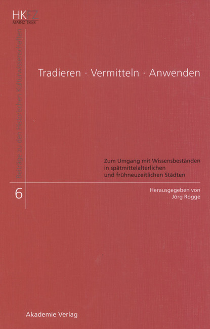 Tradieren - Vermitteln - Anwenden main product photo