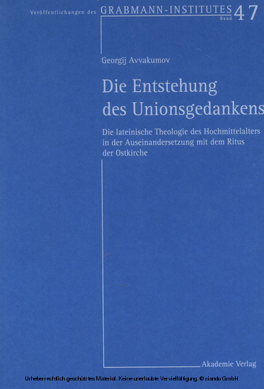 Die Entstehung des Unionsgedankens main product photo