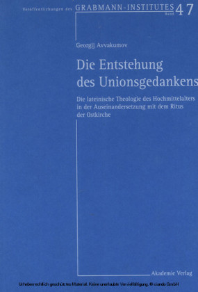 Die Entstehung des Unionsgedankens