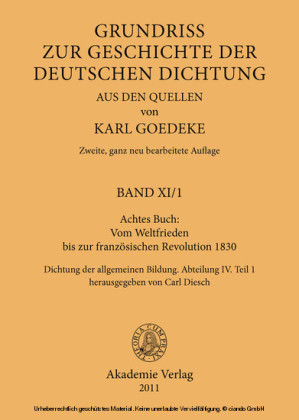 Achtes Buch: Vom Weltfrieden bis zur französischen Revolution 1830