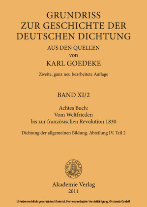 Achtes Buch: Vom Weltfrieden bis zur französischen Revolution 1830