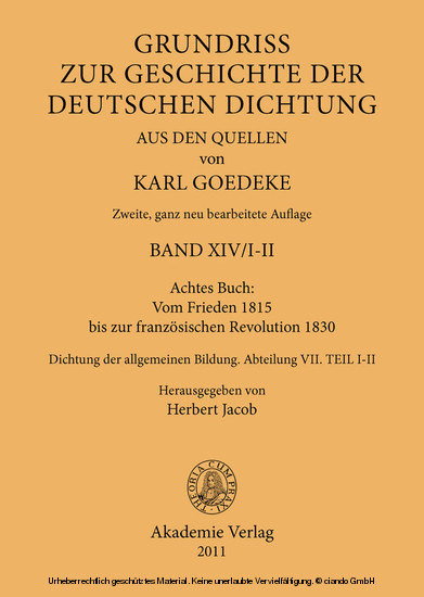Achtes Buch: Vom Frieden 1815 bis zur französischen Revolution 1830 main product photo