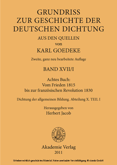 Achtes Buch: Vom Frieden 1815 bis zur französischen Revolution 1830 main product photo
