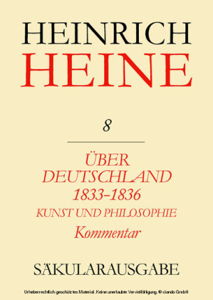 Über Deutschland 1833-1836. Aufsätze über Kunst und Philosophie. Kommentar