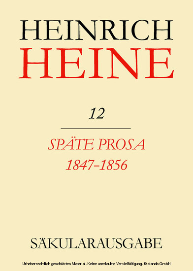 Späte Prosa 1847-1856 main product photo