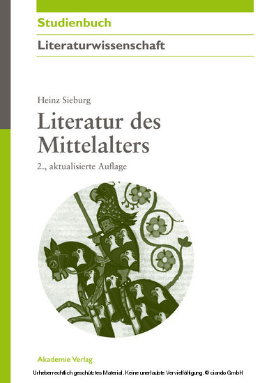 Literatur des Mittelalters main product photo