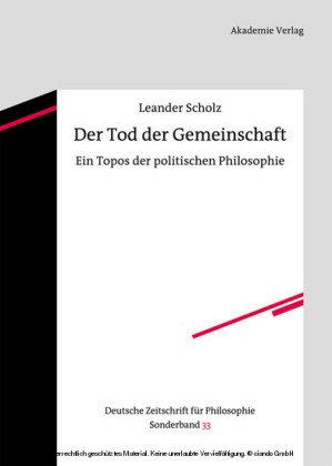 Der Tod der Gemeinschaft