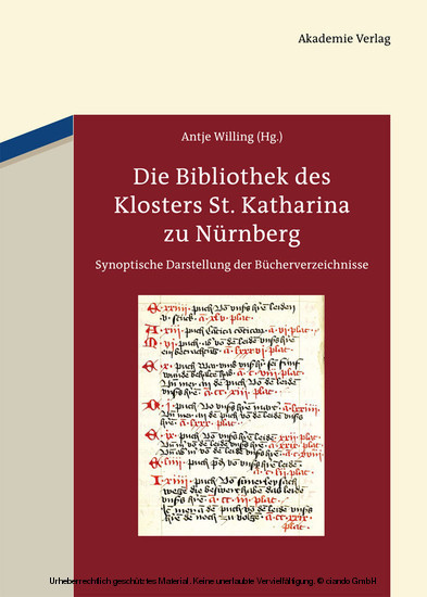 Die Bibliothek des Klosters St. Katharina zu Nürnberg main product photo