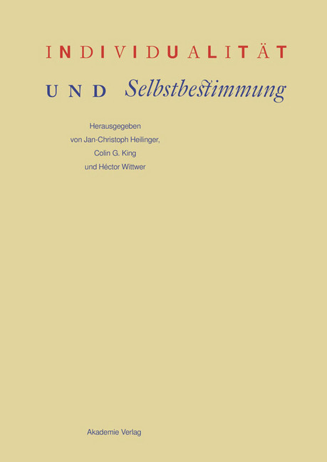 Individualität und Selbstbestimmung main product photo