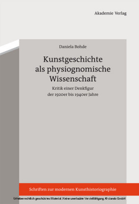 Kunstgeschichte als physiognomische Wissenschaft