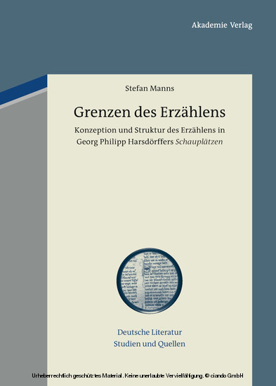 Grenzen des Erzählens main product photo