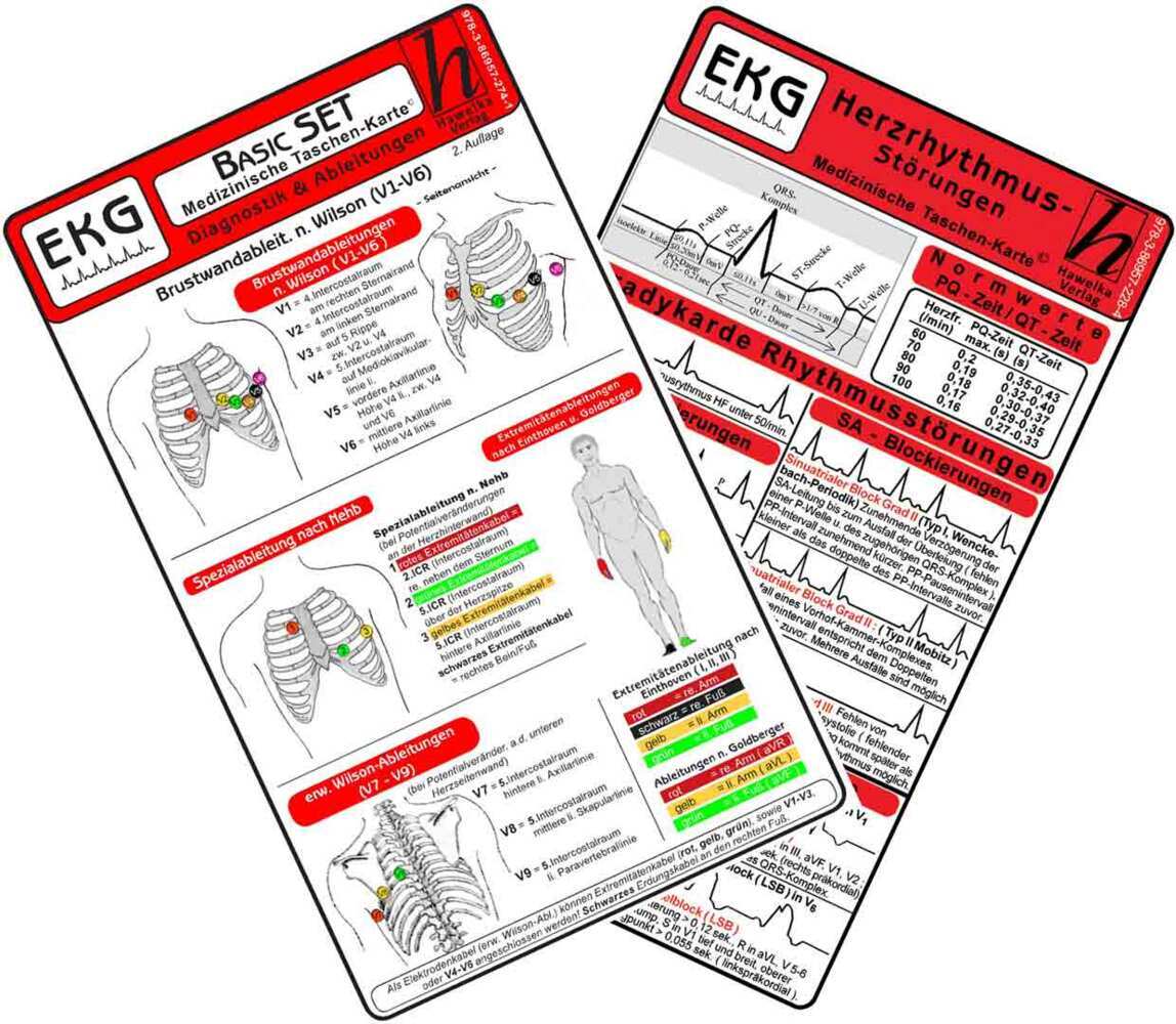EKG Basic Set (2er Set) - Diagnostik & Ableitungen, Herzrhythmusstörungen main product photo