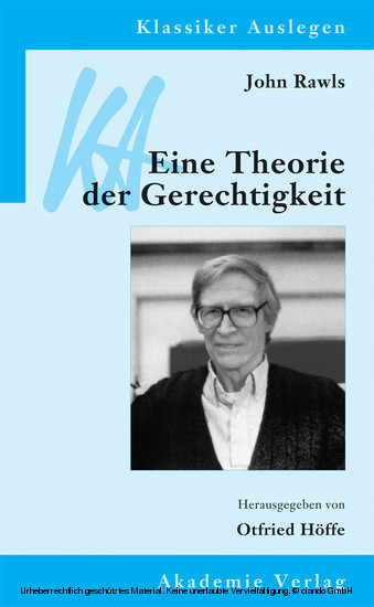 John Rawls: Eine Theorie der Gerechtigkeit main product photo