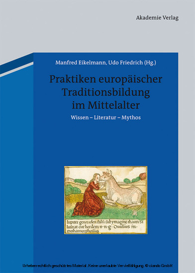 Praktiken europäischer Traditionsbildung im Mittelalter main product photo