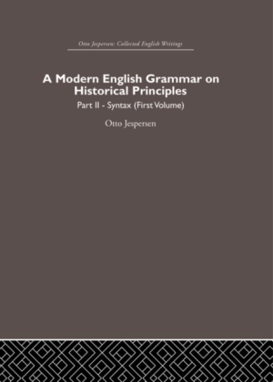 Modern English Grammar on Historical Principles