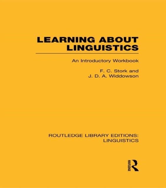 Learning about Linguistics (RLE Linguistics A: General Linguistics) main product photo