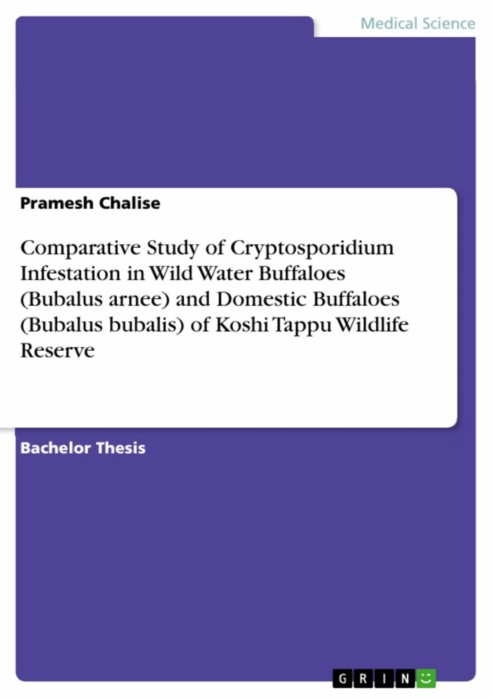 Comparative Study of Cryptosporidium Infestation in Wild Water Buffaloes (Bubalus arnee) and Domestic Buffaloes (Bubalus bubalis) of Koshi Tappu Wildlife Reserve main product photo
