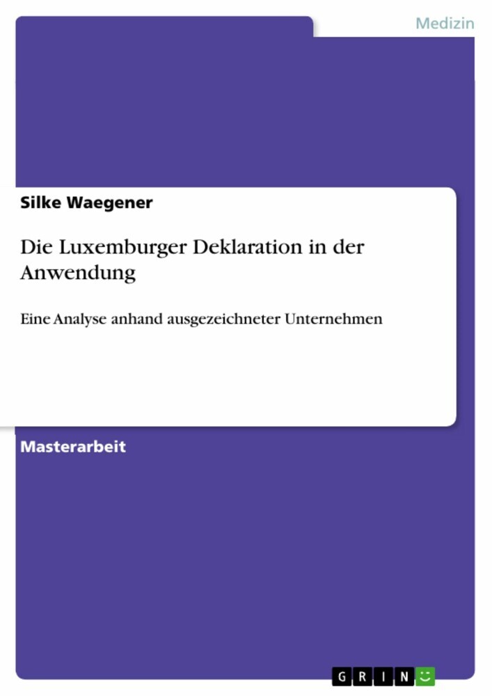 Die Luxemburger Deklaration in der Anwendung main product photo