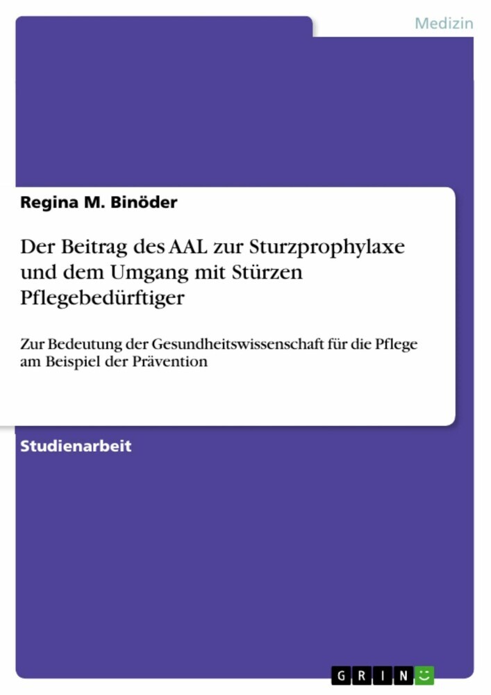 Der Beitrag des AAL zur Sturzprophylaxe und dem Umgang mit Stürzen Pflegebedürftiger main product photo