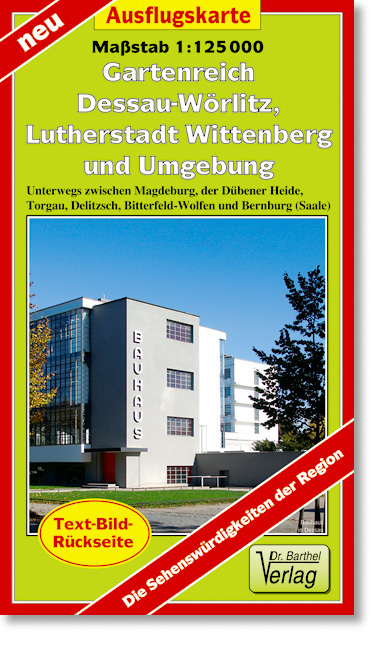 Doktor Barthel Karte Gartenreich Dessau-Wörlitz, Lutherstadt Wittenberg und Umgebung main product photo