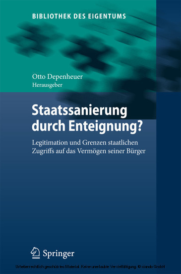 Staatssanierung durch Enteignung? main product photo