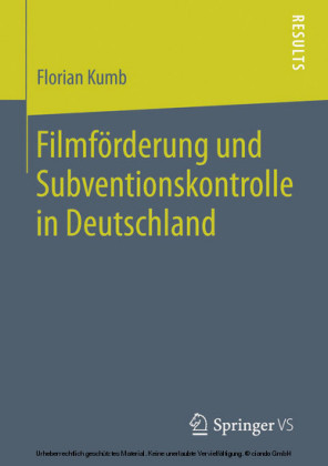 Filmförderung und Subventionskontrolle in Deutschland