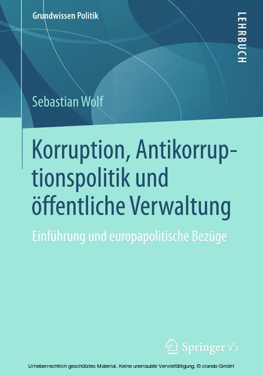 Korruption, Antikorruptionspolitik und öffentliche Verwaltung main product photo