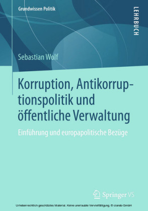 Korruption, Antikorruptionspolitik und öffentliche Verwaltung