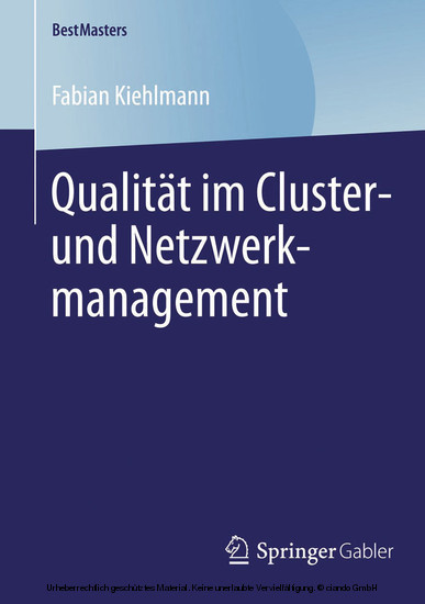 Qualität im Cluster- und Netzwerkmanagement main product photo