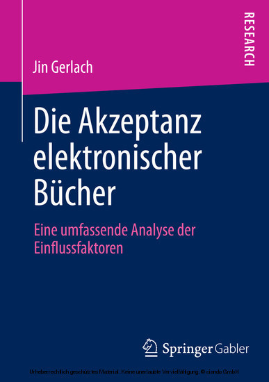 Die Akzeptanz elektronischer Bücher main product photo