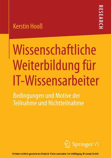 Wissenschaftliche Weiterbildung für IT-Wissensarbeiter main product photo