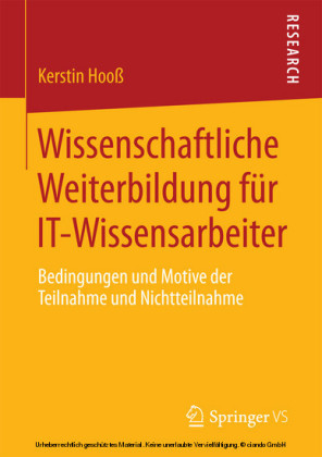Wissenschaftliche Weiterbildung für IT-Wissensarbeiter