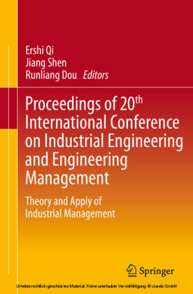 Proceedings of 20th International Conference on Industrial Engineering and Engineering Management