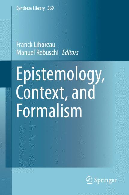 Epistemology, Context, and Formalism main product photo